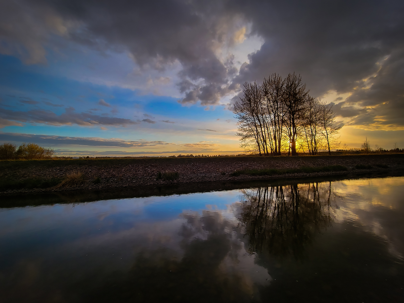 Sunset, Canal by Tom Sadler Bridge, Landscape, 2022-05-13 SML