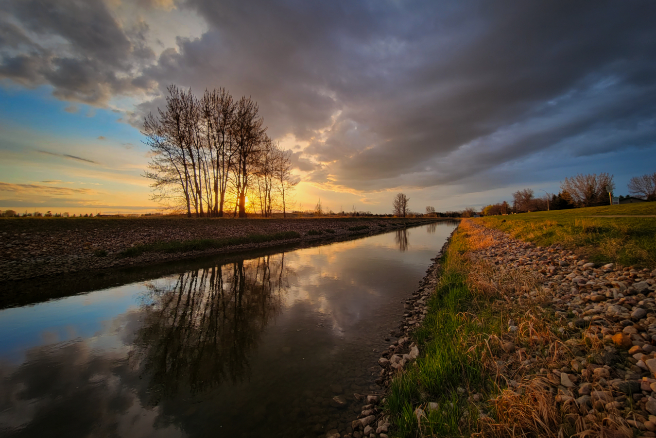 Sunset, Canal by Tom Sadler Bridge, Landscape, 2022-05-16