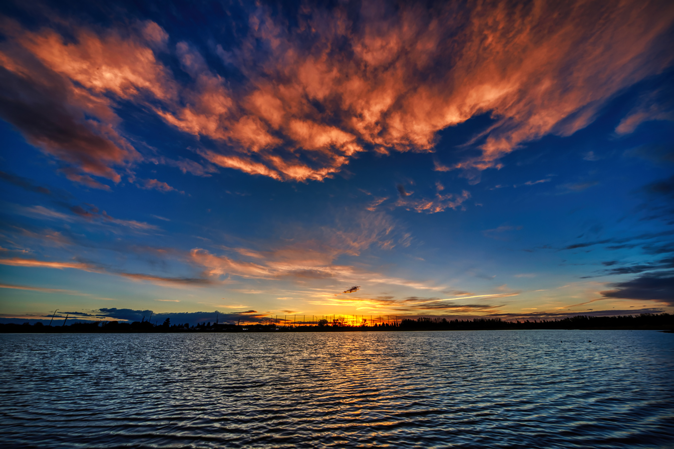 Gray's Pond, Sunset, HDR Composite, Landscape, Sun Below Horizon, 2022-05-16