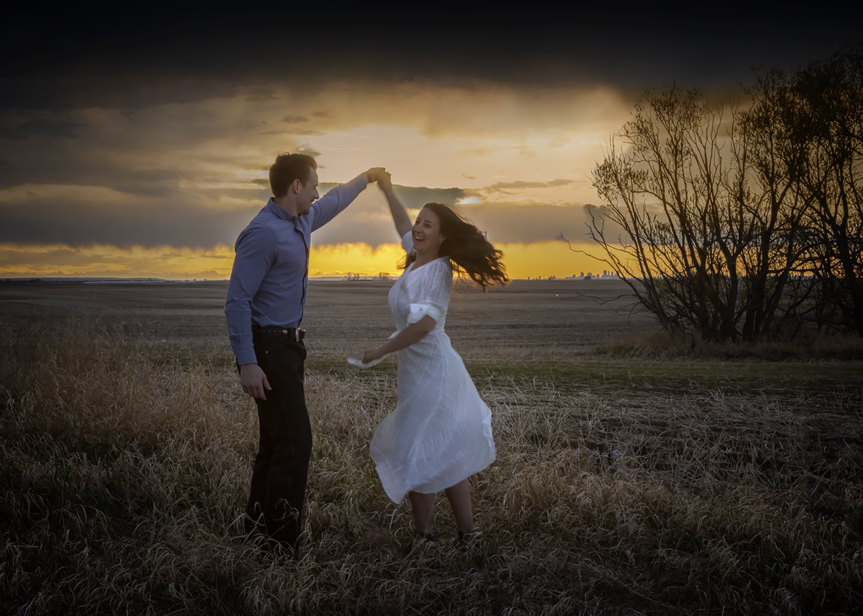 Engagement Shoot, 2022-05-22, Dancers, Colour and Vignette