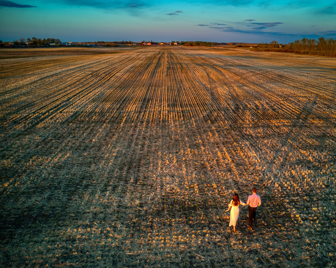 Engagement Shoot, 2022-05-22, Drone Field Shot