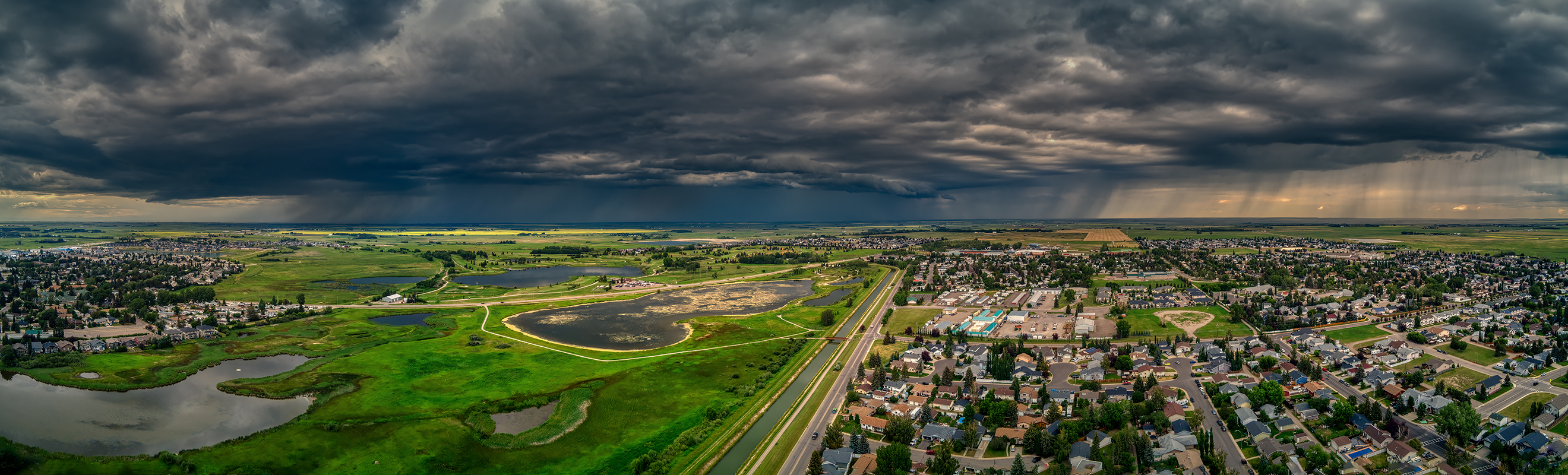 Storm Rolling in from NW, Strathmore, AB, 2022-07-22