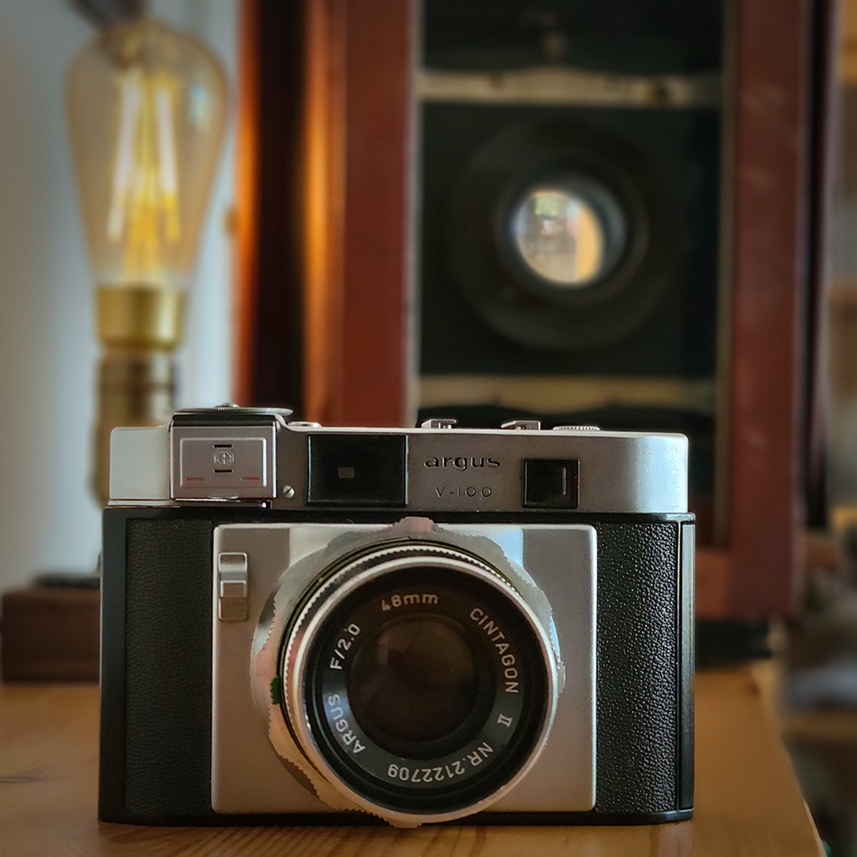 Argus V-100 Rangefinder 35 mm, f2.0, 48mm Cintago II Lens, 2022-09-20