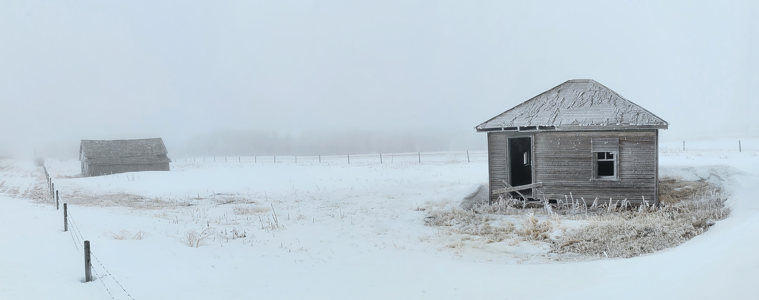 Home & Barn, Hwy 791 east of Carstairs, AB, 2022-01-16