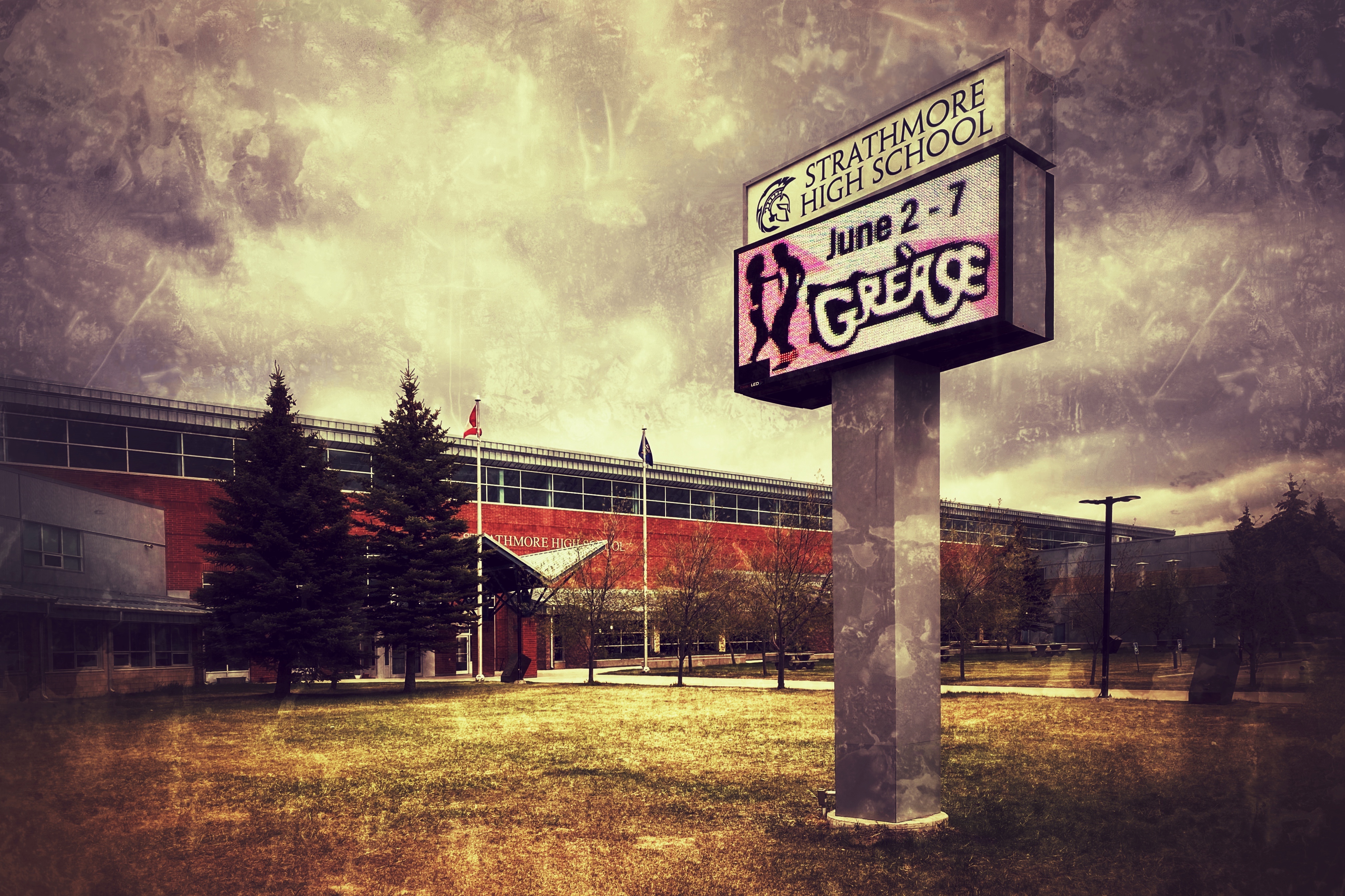 This explains the greasy teens, Strathmore High, Strathmore, Alberta, 2023-05-06