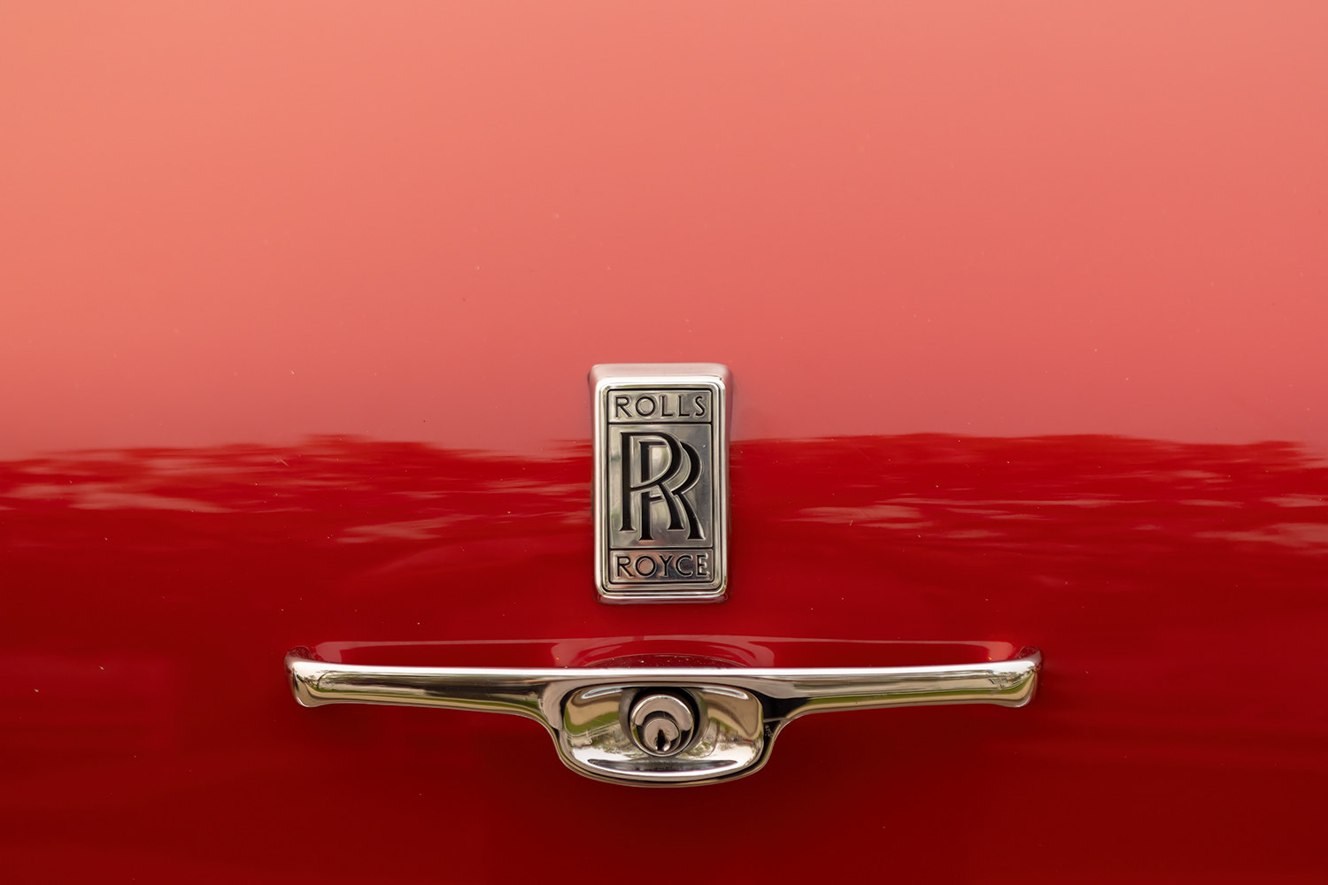 Rear Badge & Trunk Latch, Rolls Royce Corniche, Morrin, Alberta. 2023-05-20