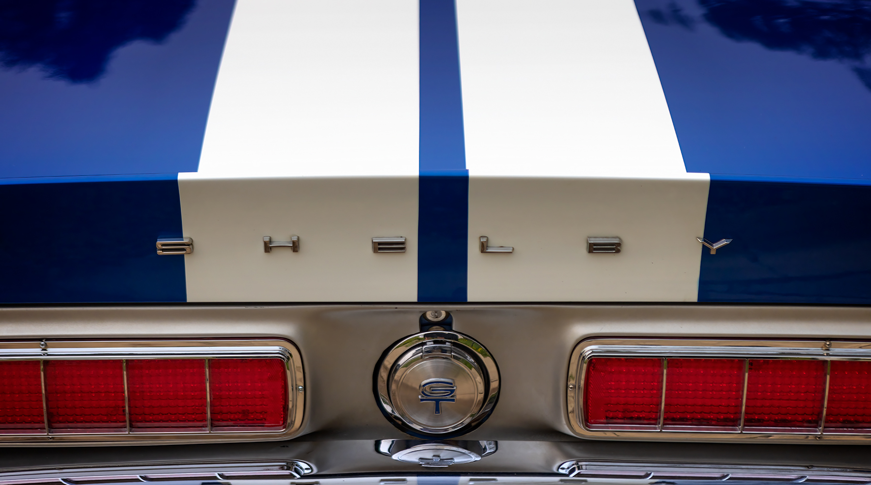 Shelby GT Rear Badging, Classic Ford Mustang, Morrin, Alberta. 2023-05-20