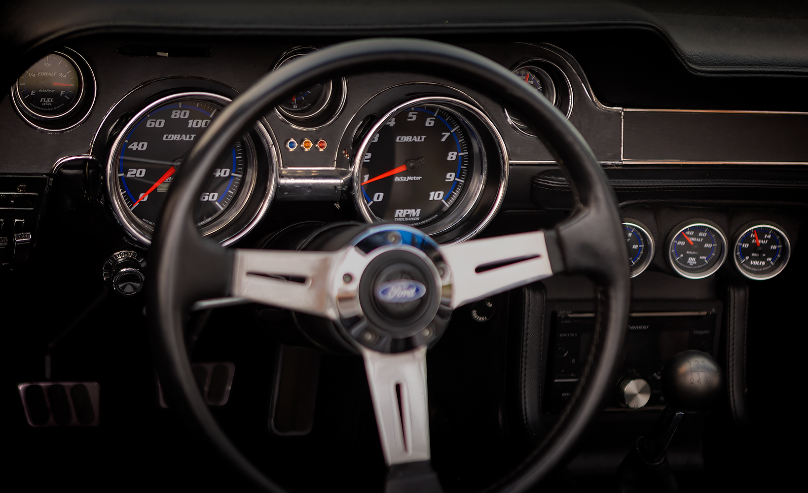 Updated Instrument Cluster, Ford Shelby GT Mustang, Morrin, Alberta. 2023-05-20