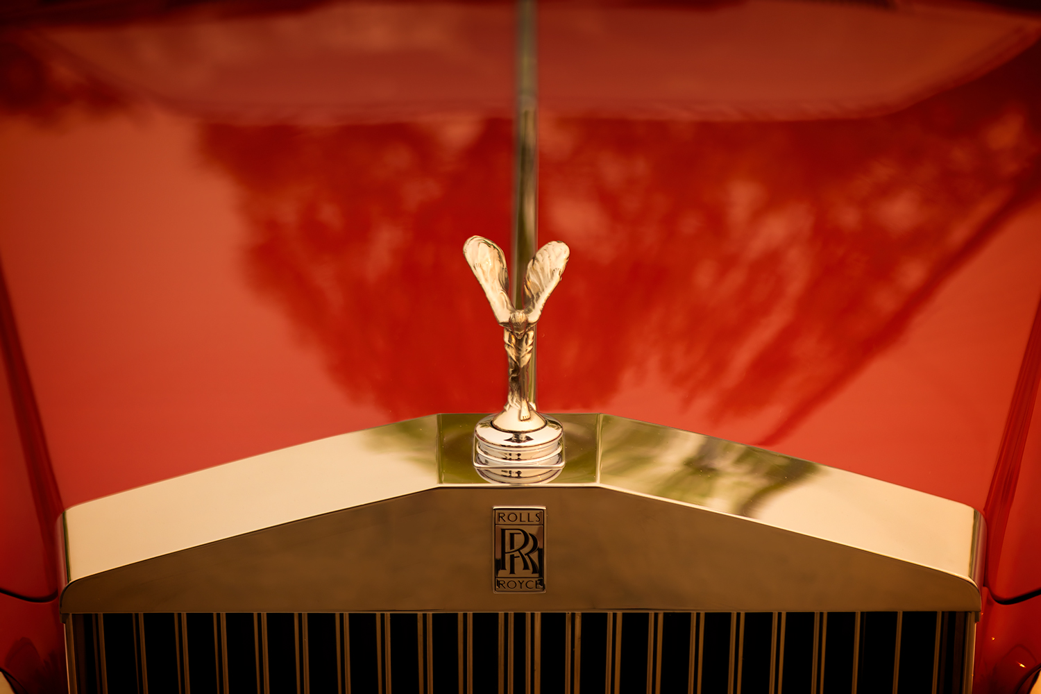 Hood Ornament, Rolls Royce Corniche, Morrin, Alberta. 2023-05-20