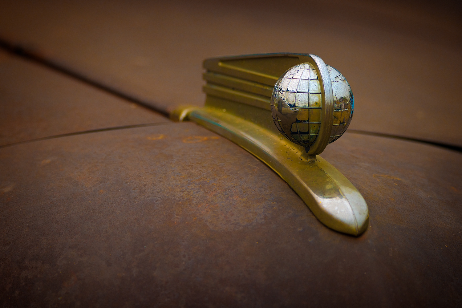 Hood Ornament, Classic Fargo Truck, Morrin, Alberta. 2023-05-20