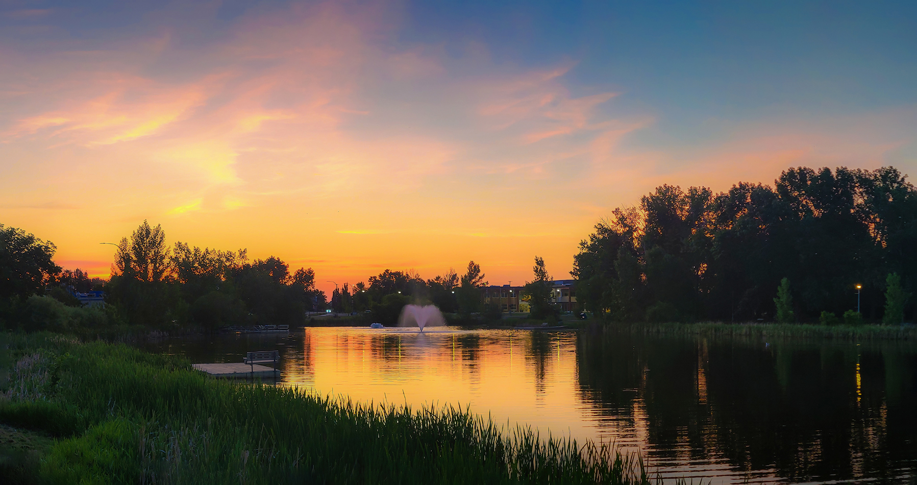 15 Minutes Past Sunset, Kinsmen Lake, Strathmore, Alberta. 2023-06-07