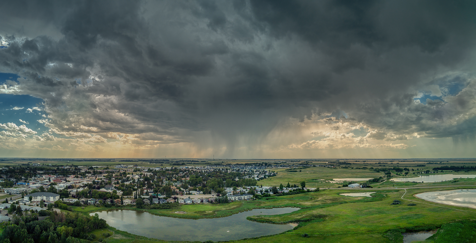 It's About Damn Time, Storm over Gray Ponds, Strathmore, Alberta. 2023-07-30