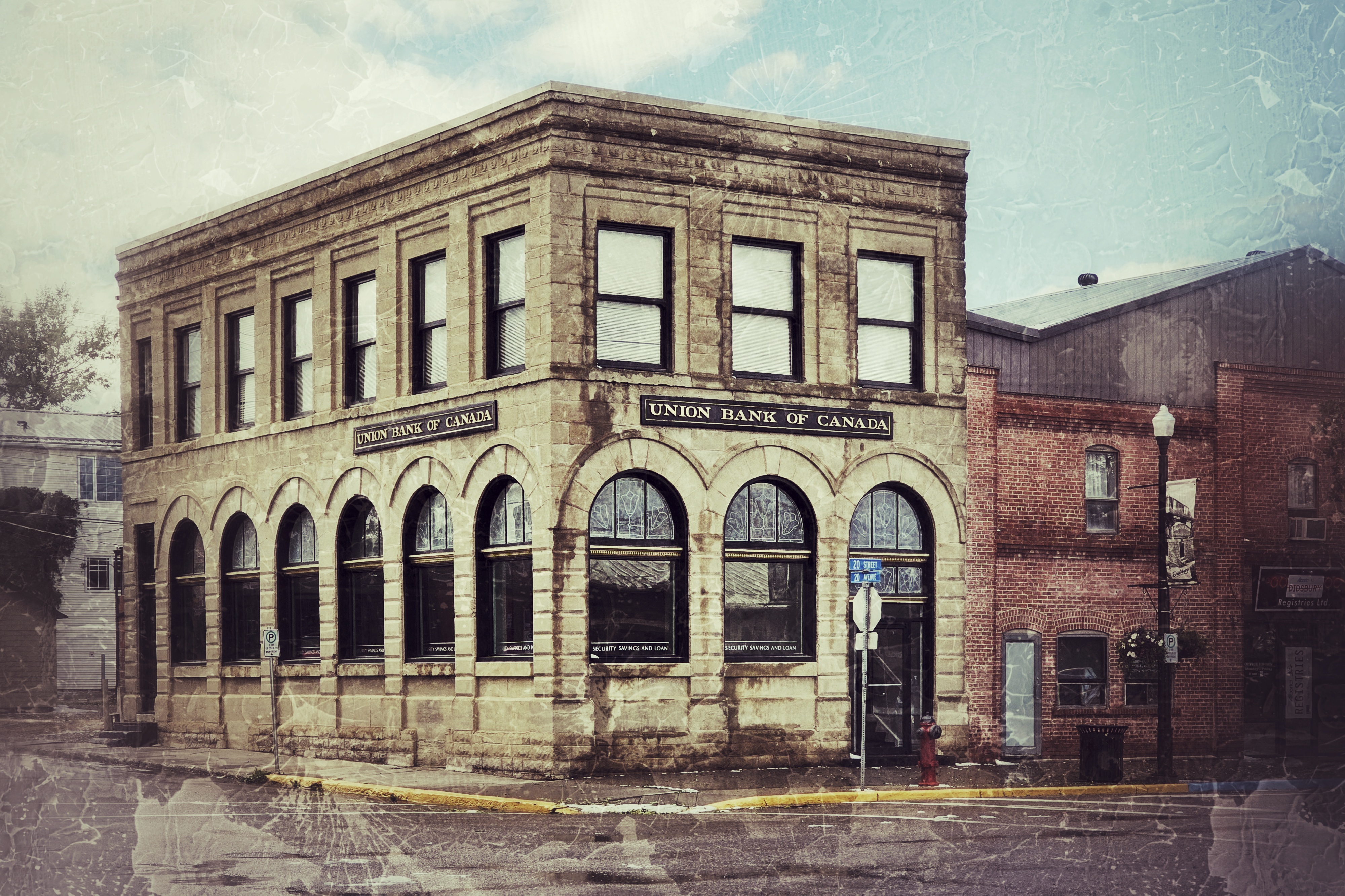 Union Bank of Canada Historic Building, Didsbury, Alberta, 2023-08-10