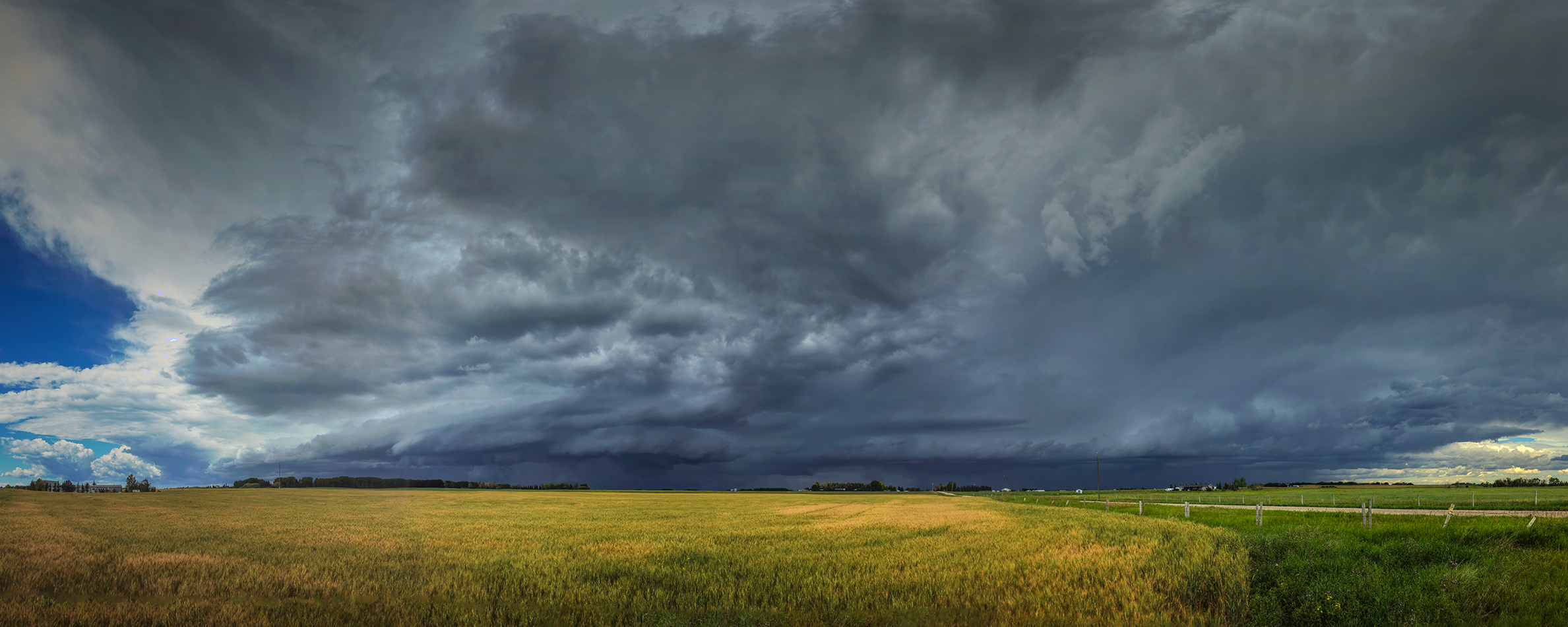 It looks pissed off, Incoming storm, Hwy 582 East of Carstairs, Alberta, 2023-08-10