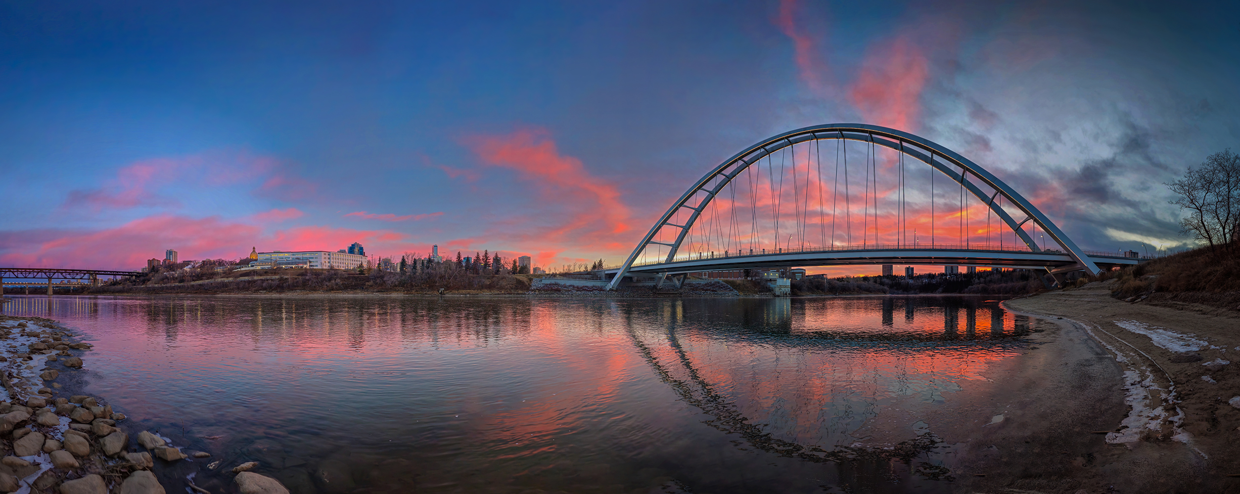 Fire in the Hole, Walterdale Bridge, Edmonton, AB, 2023-11-12