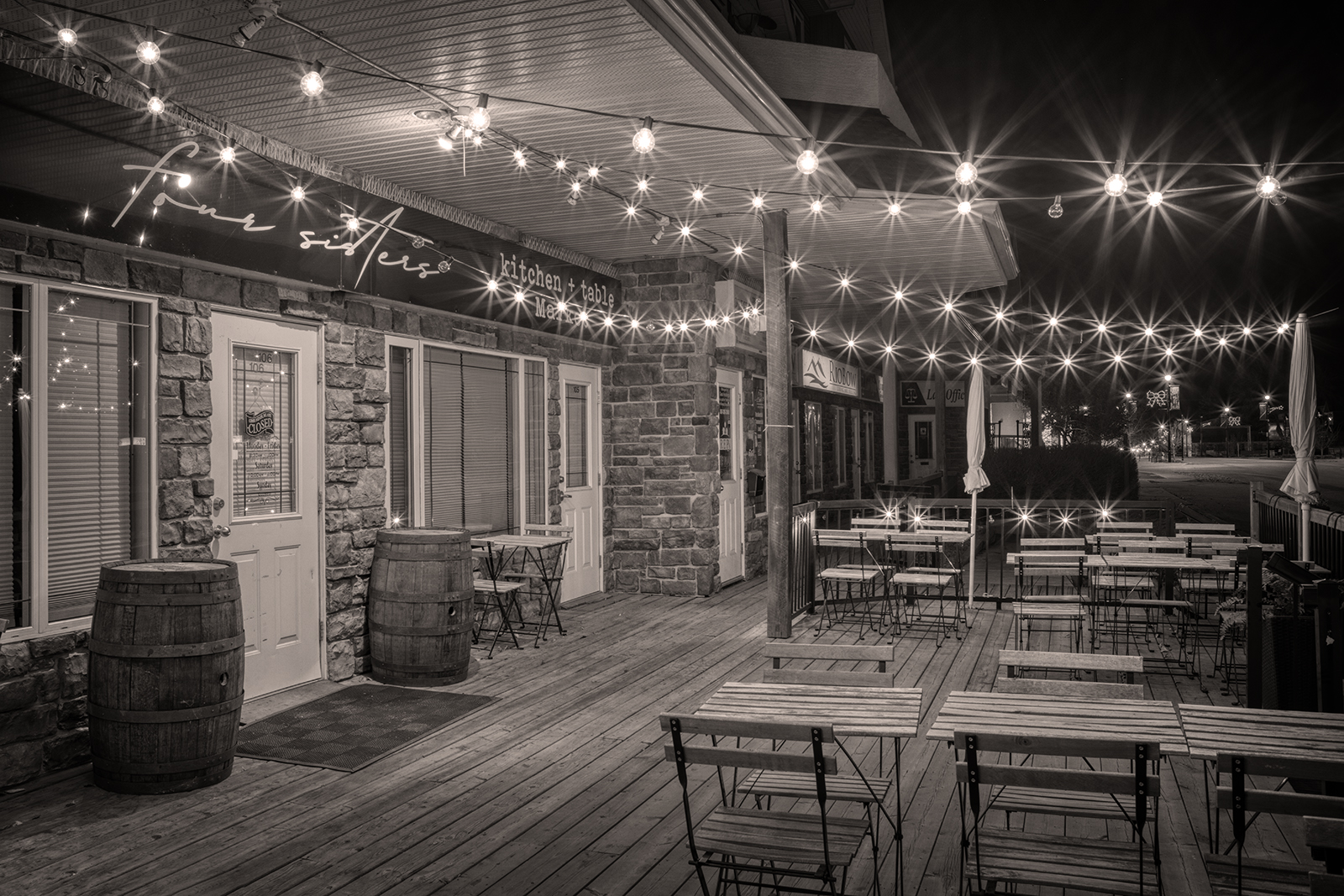 Patio, Four Sisters Kitchen + Table Restaurant (Sepia), Strathmore, AB, 2023-11-21