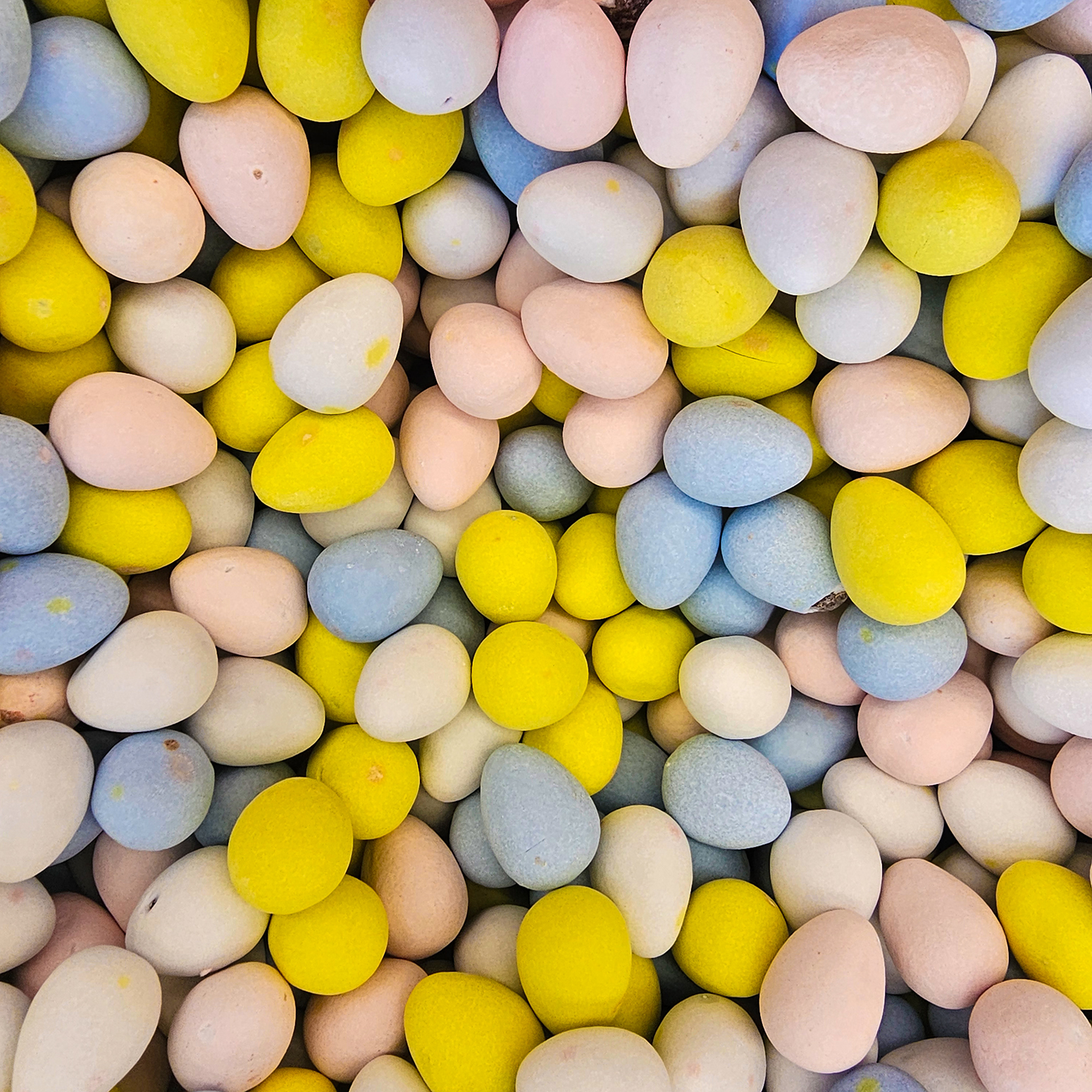 Candy coated chocolate easter eggs, Bulk Barn, Calgary, Alberta, 2024-02-10