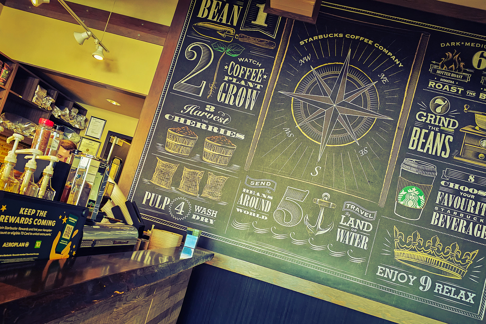 Pick up your drink, Starbucks, Chestermere, Alberta, 2024-02-19