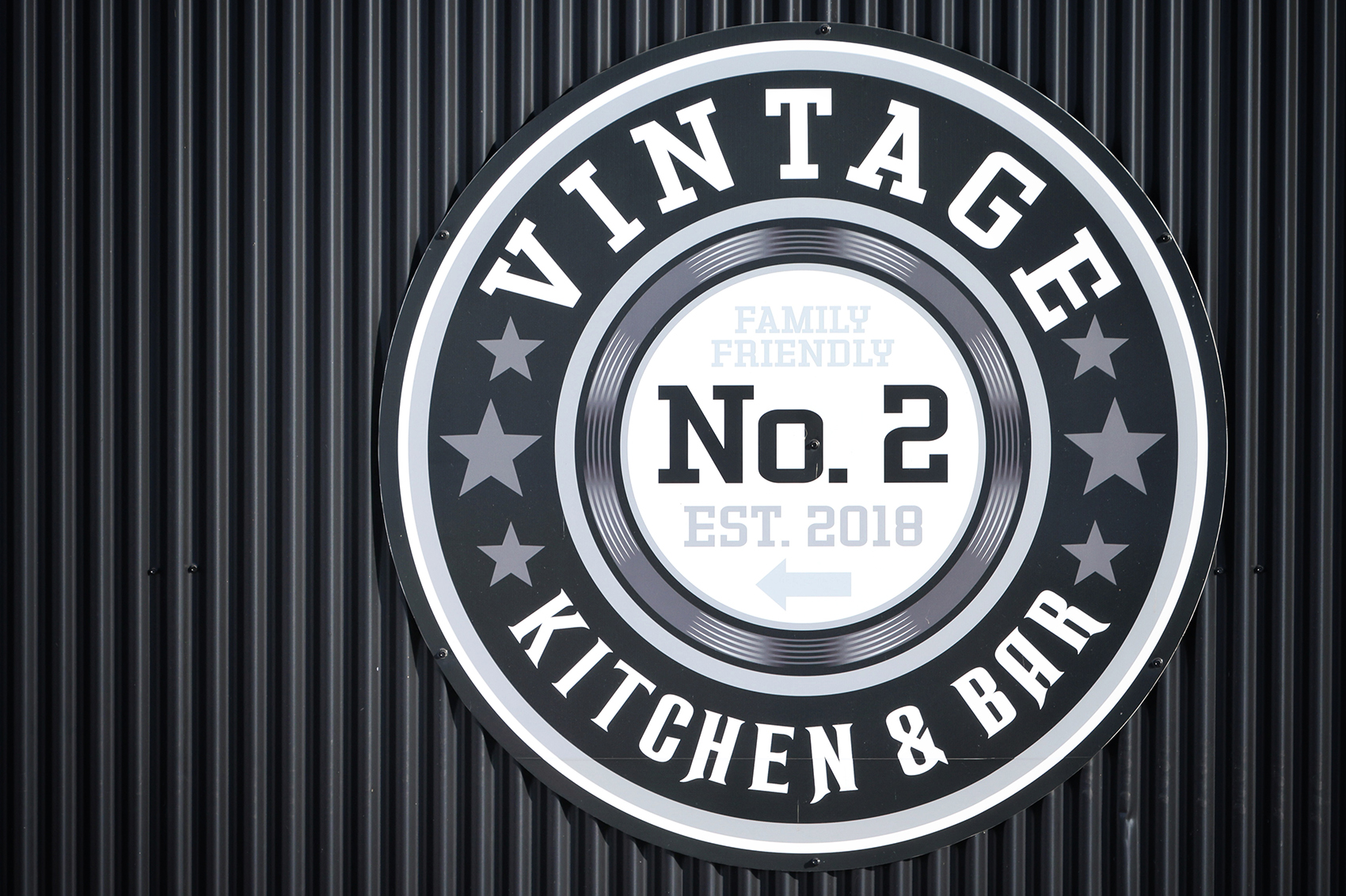 Vintage No. 2 Kitchen and Grill Signage, Drumheller, Alberta, 2024-02-21