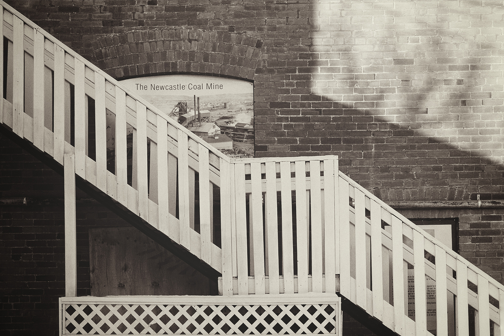 Side stairway, Drumheller, Alberta, 2024-02-21