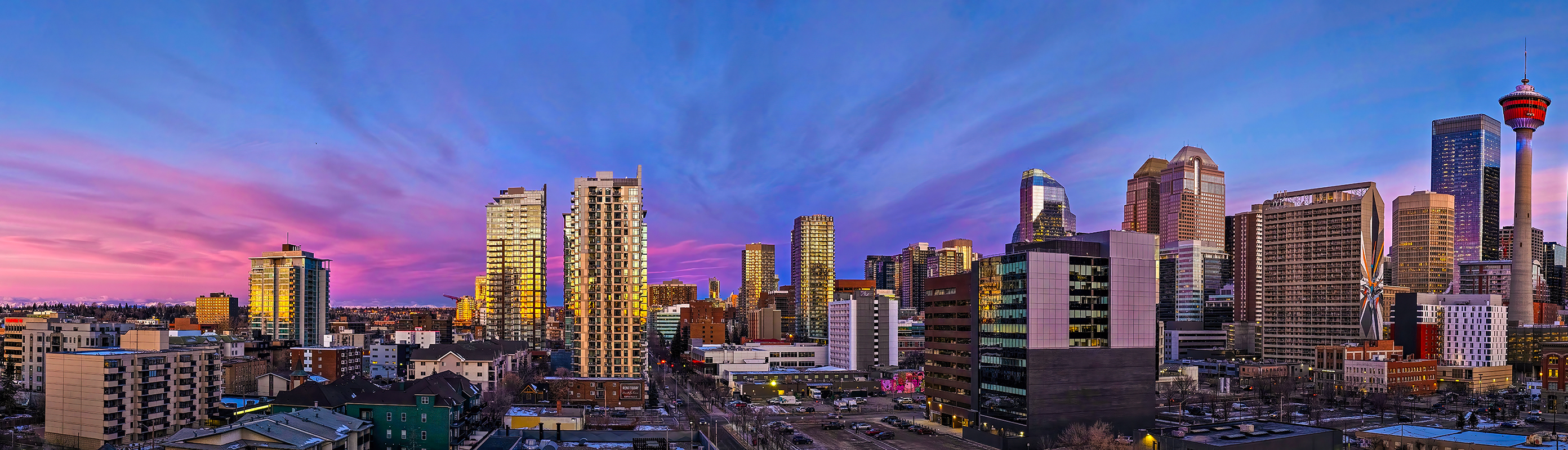 Sunrise, Downtown, Calgary, Alberta, 2024-02-22