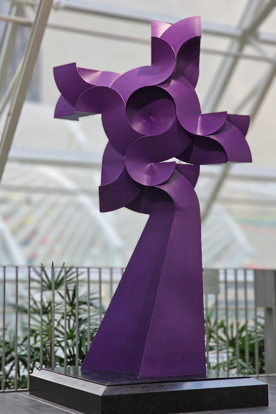 Pinwheel Statue, Devonian Gardens, Calgary, Alberta, 2024-02-22