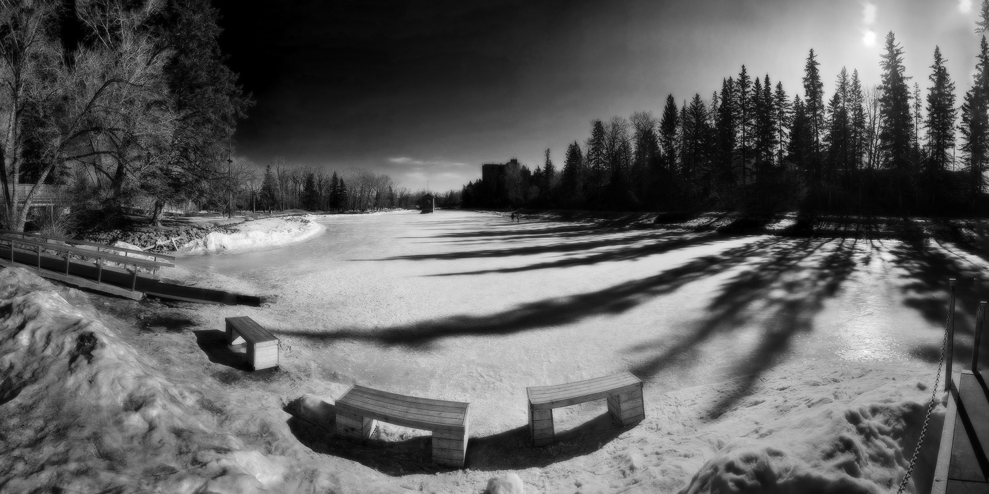 Main Lagoon, Bowness Park, Calgary, Alberta, 2024-02-23