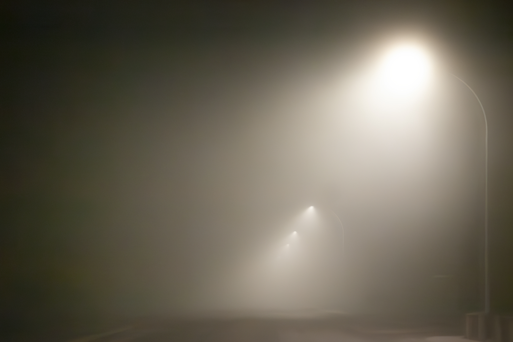 Fog on Thomas Drive, Strathmore, Alberta, 2024-02-25 (Canon EOS 300D)