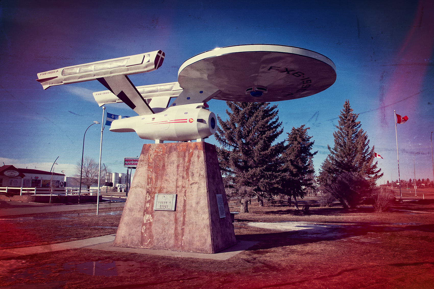 Go where the aliens are, Vulcan, Alberta, 2024-02-29