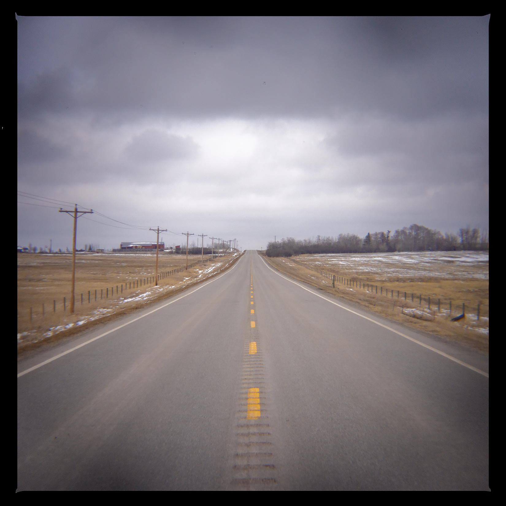The road to nowhere, Hwy 561 outside of Standard, AB, 2024-04-96
