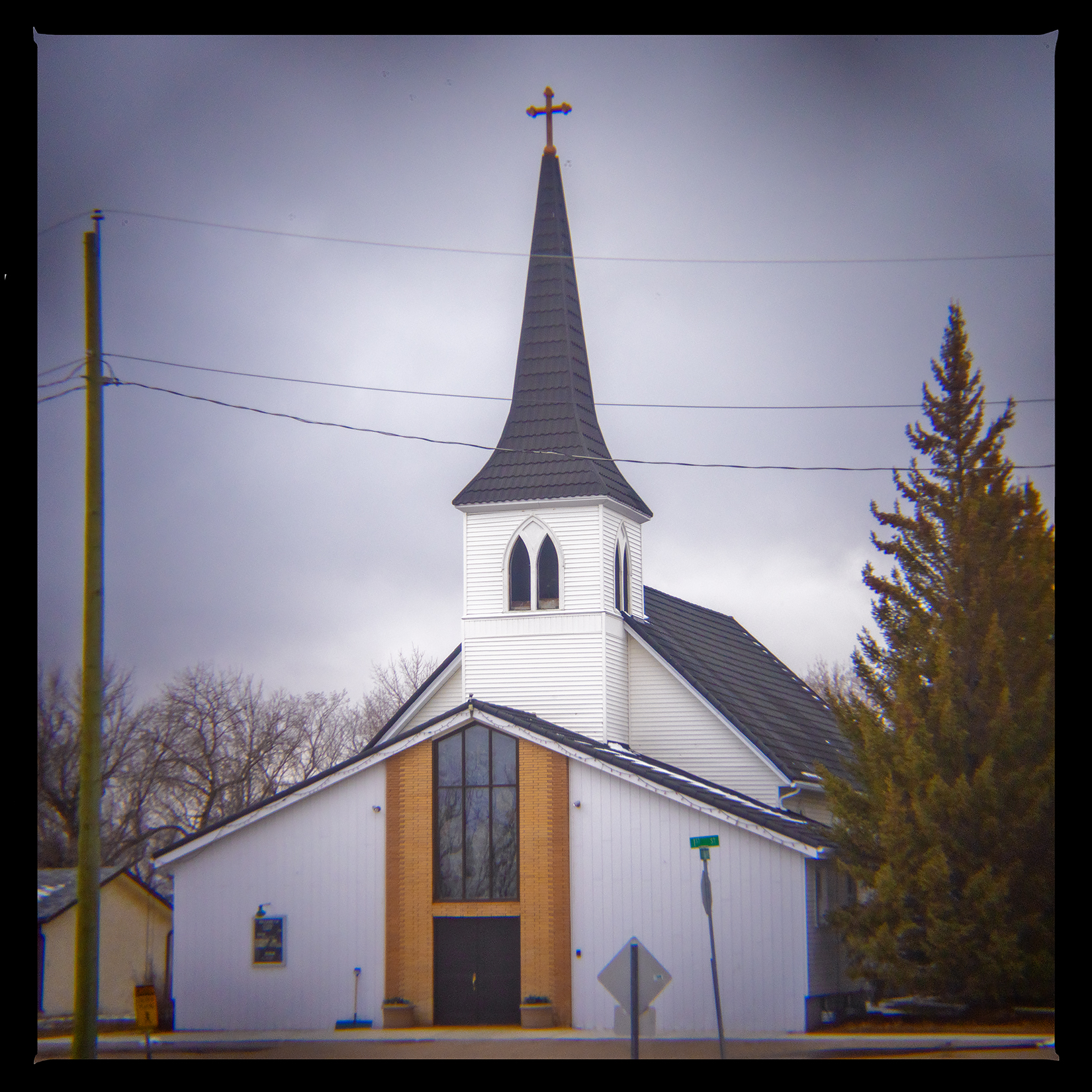 Updated church, Standard, AB, 2024-04-06
