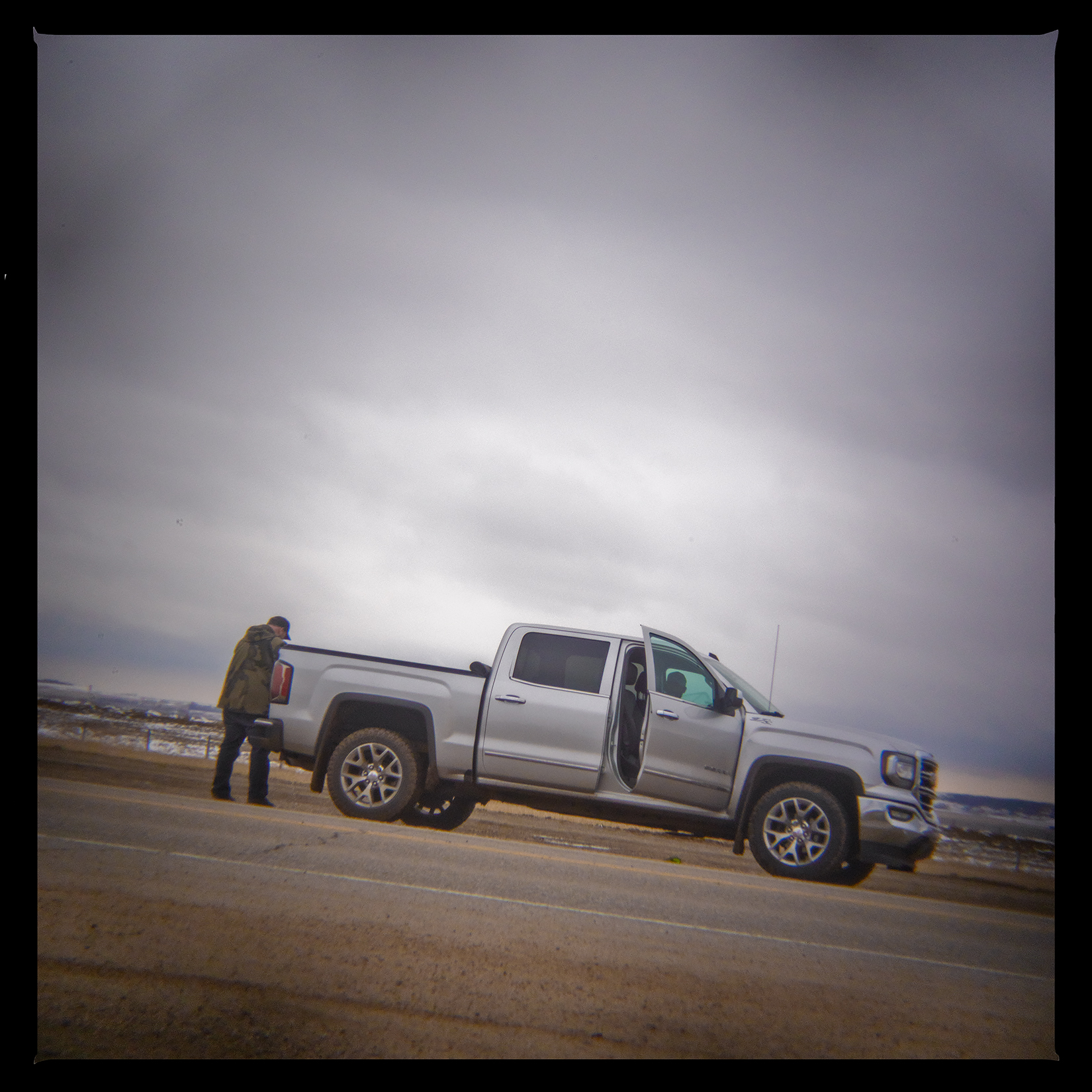 The bigger the truck the more asshole it carries, Hwy 561 near Standard, AB, 2024-04-06