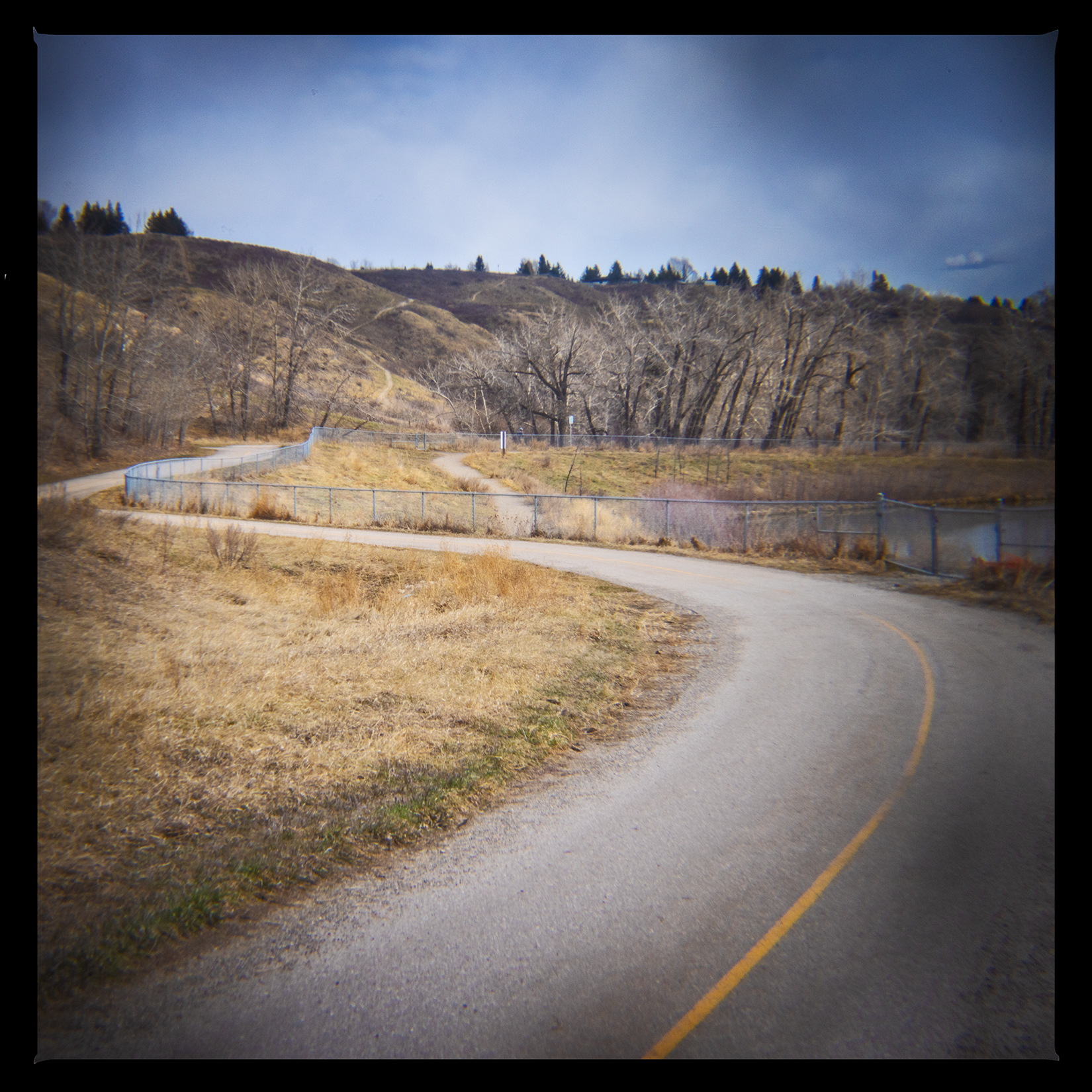 Winding up, Bowmont Park, Calgary, AB, 2024-04-12