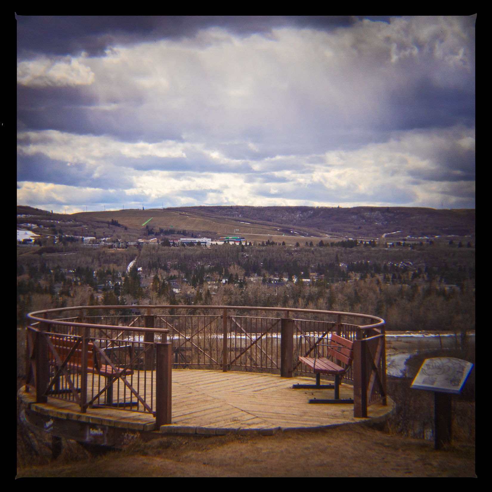 Canada Olympic Park lookout, Bowmont Park, Calgary, AB, 2024-04-12