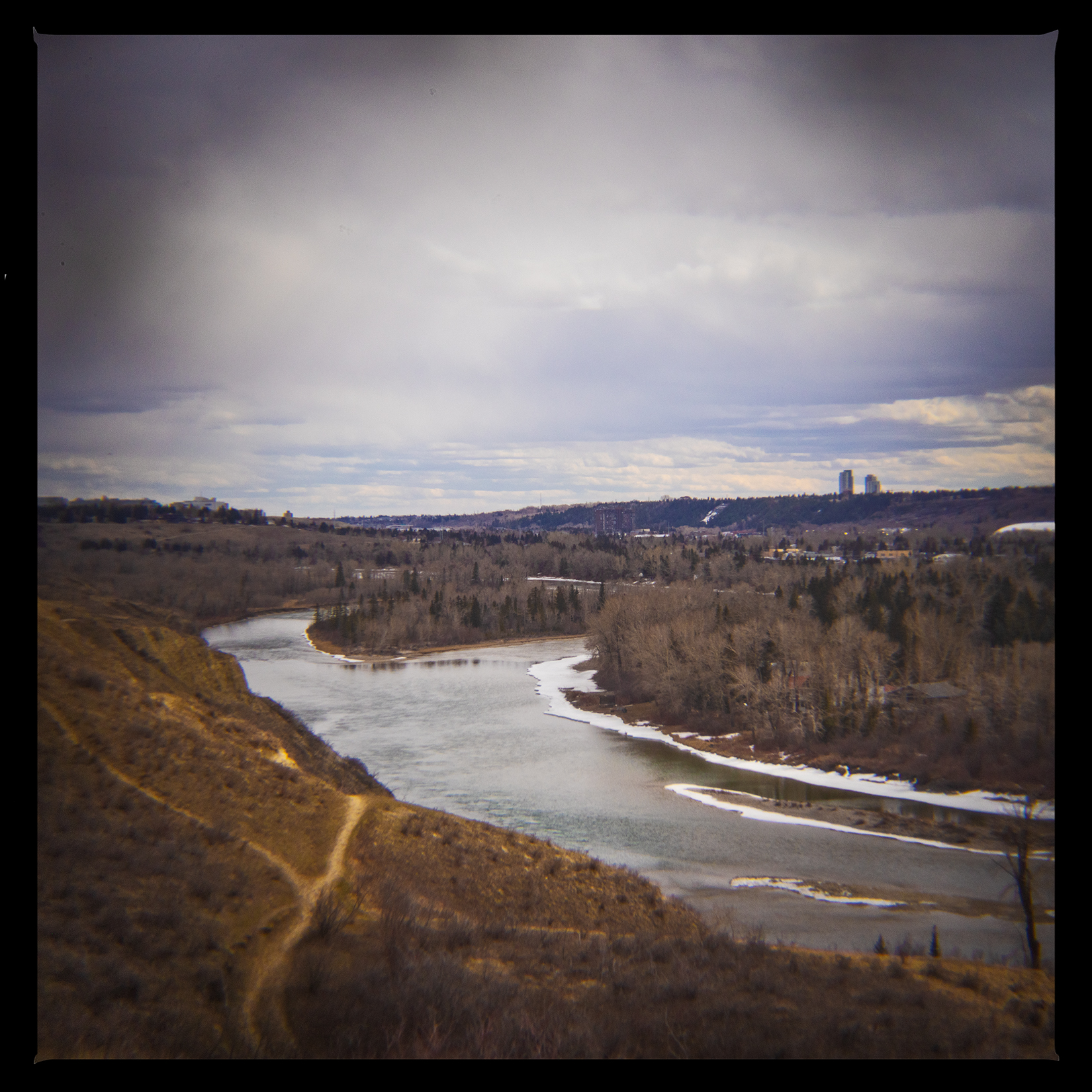 The Bow RIver, Bowmont Park, Calgary, AB, 2024-04-12