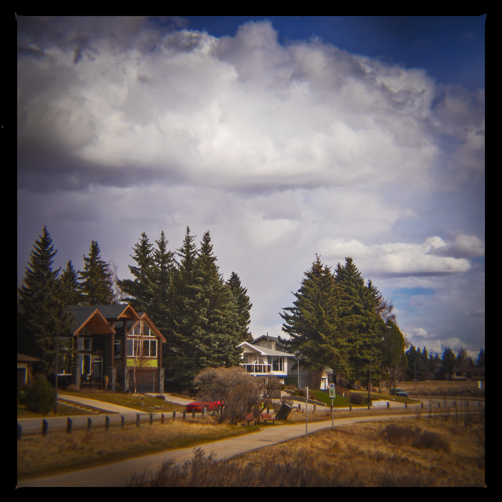 More tony homes, Bowmont Park, Calgary, AB, 2024-04-12
