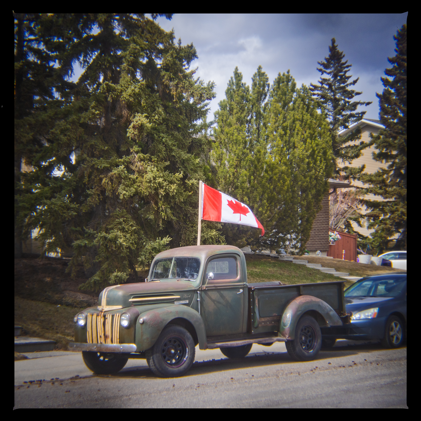 A patriot, Bowmont Park, Calgary, AB, 2024-04-12
