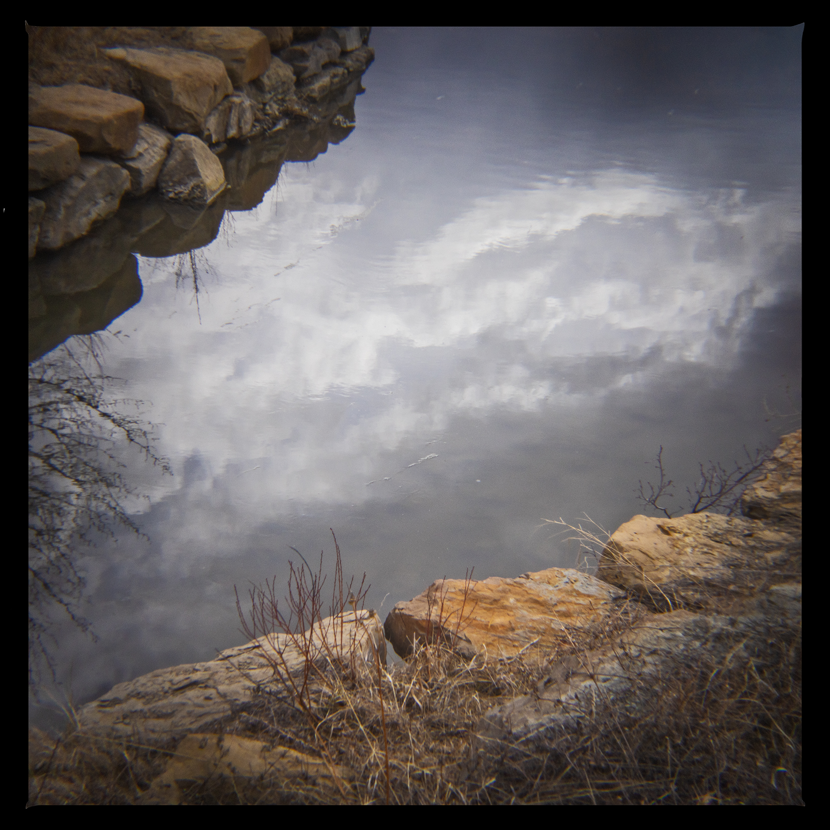 A place to reflect, Bowmont Park, Calgary, AB, 2024-04-12