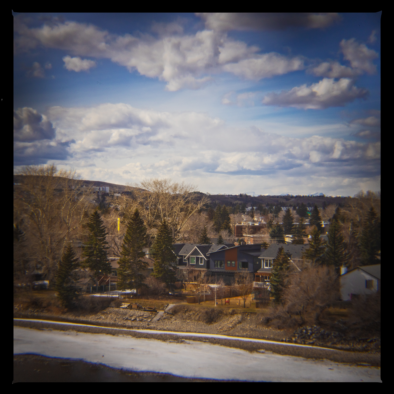 The last of the tony homes, Bowmont Park, Calgary, AB, 2024-04-12