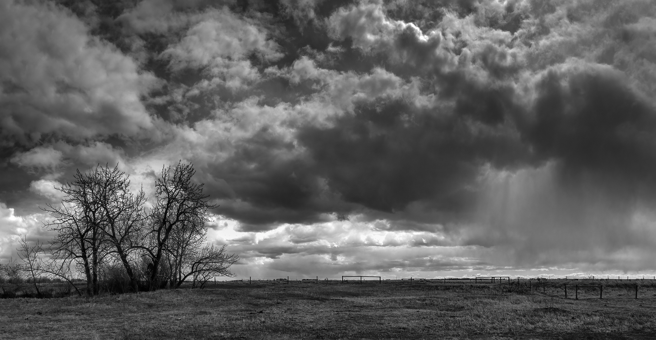 Unsettled skies, Wheatland County, AB, 2024-04-21