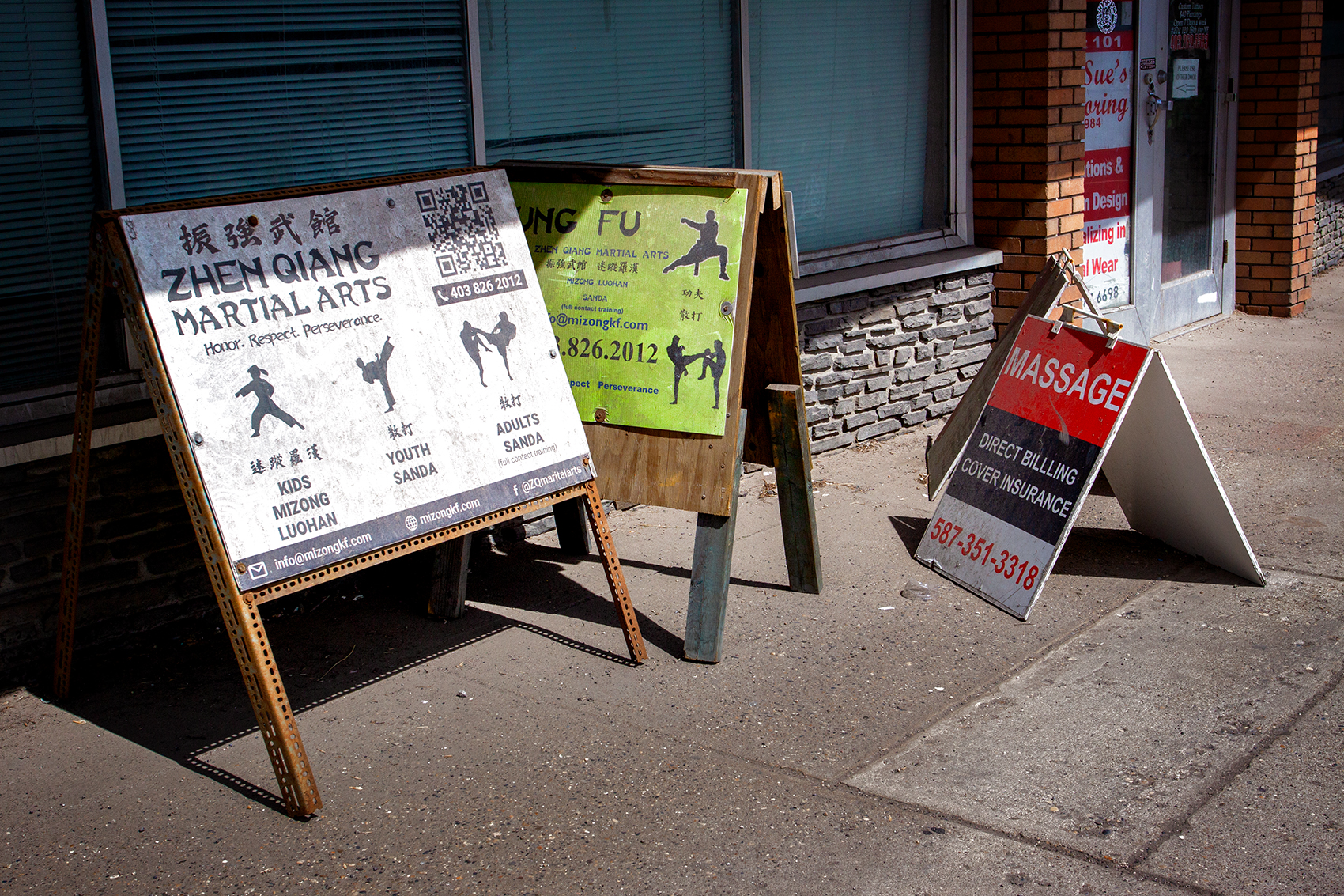 Getting the word out 16th Avenue, Calgary, AB, 2024-04-27