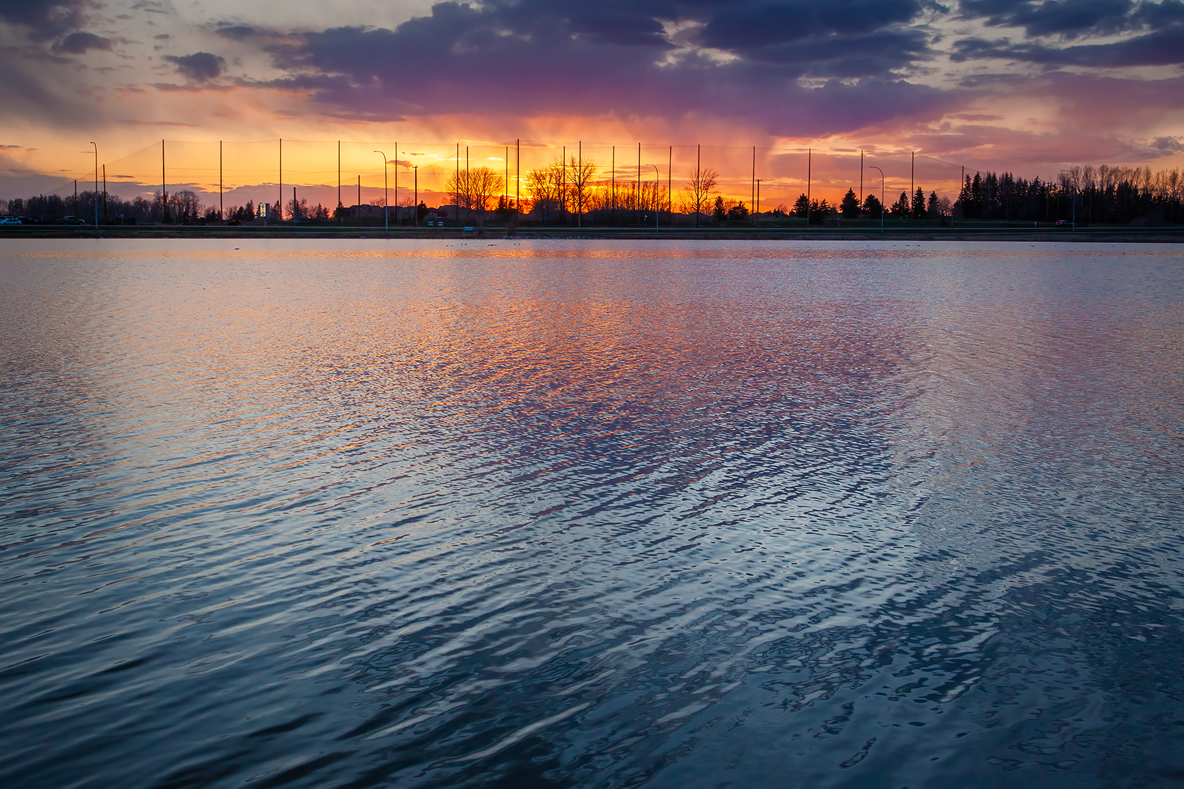 Down she goes, Upper Gray Pond, Strathmore, AB, 2024-05-03