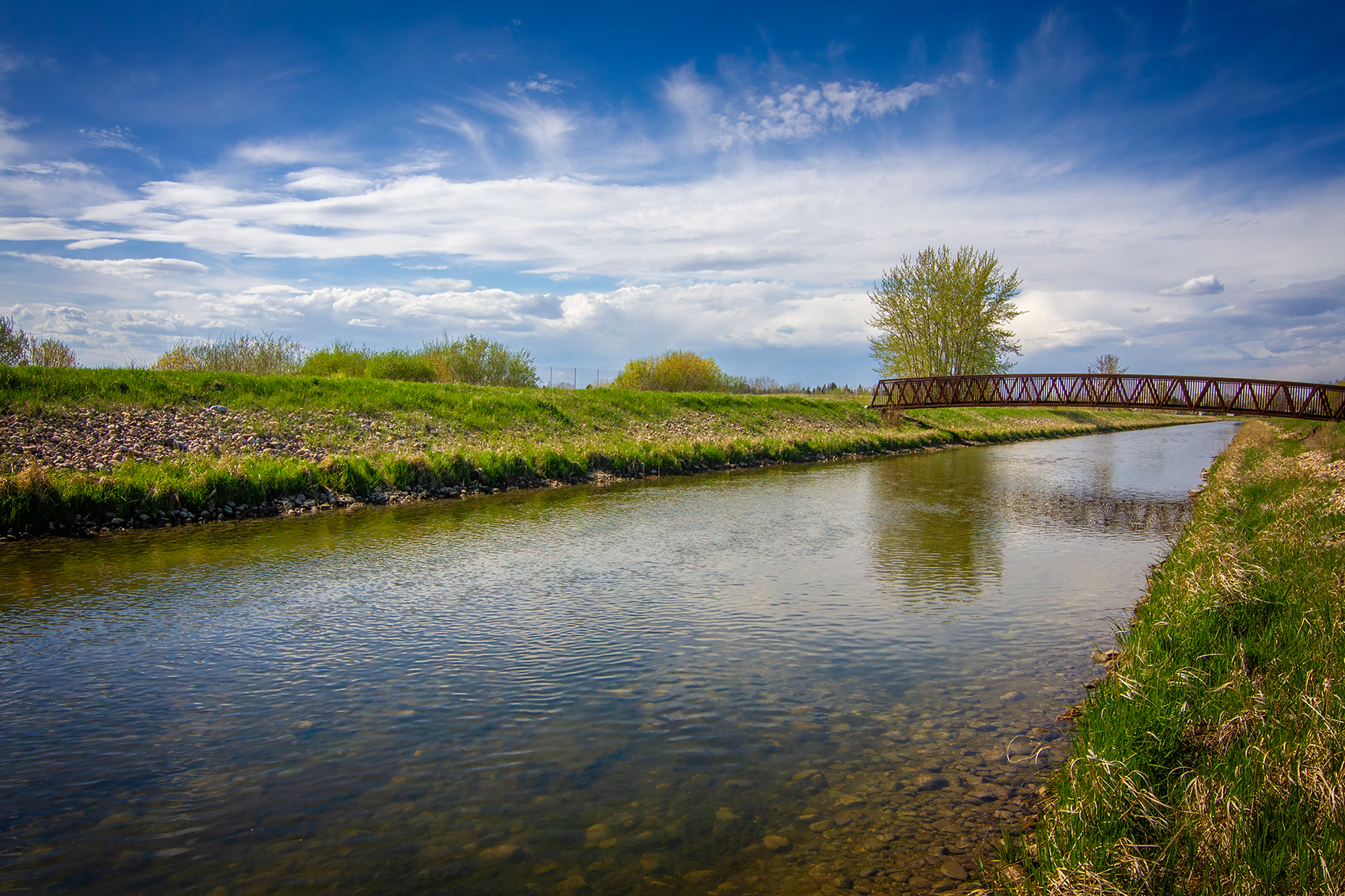 The water is back, Irrigation Canal, Strathmore, AB, 2024-05-12