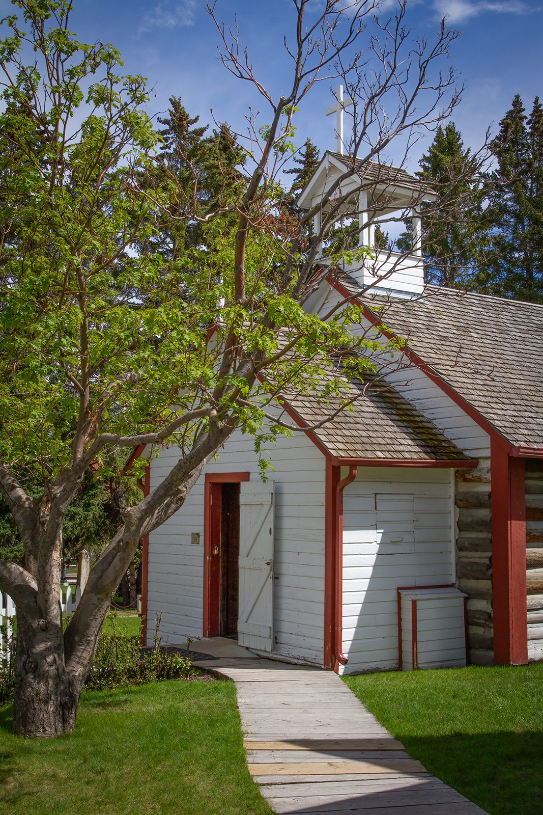 Prairie church, Heritage Park, Calgary, AB, 2024-05-25