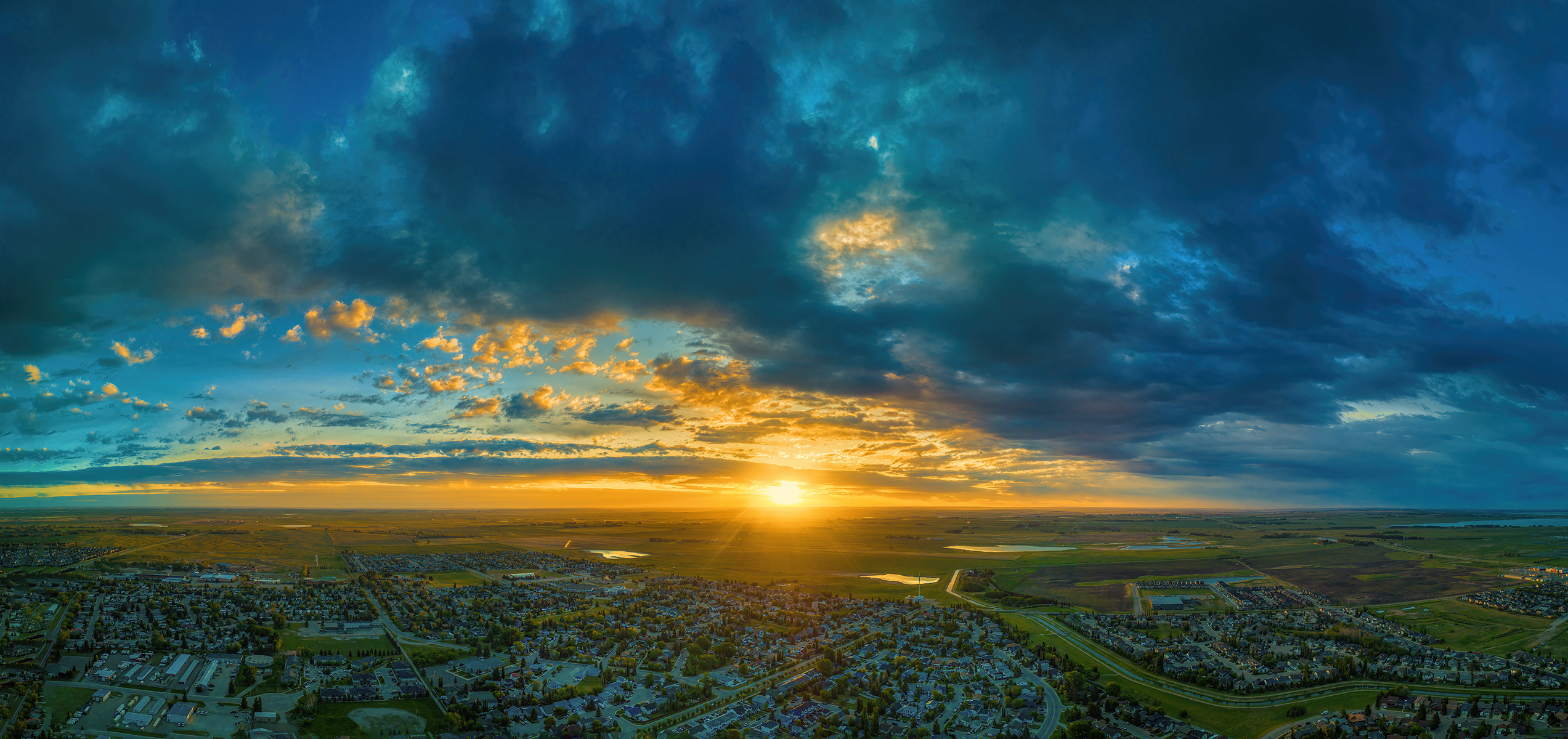 It's a new day, Looking East, Strathmore, AB, 2024-06-08