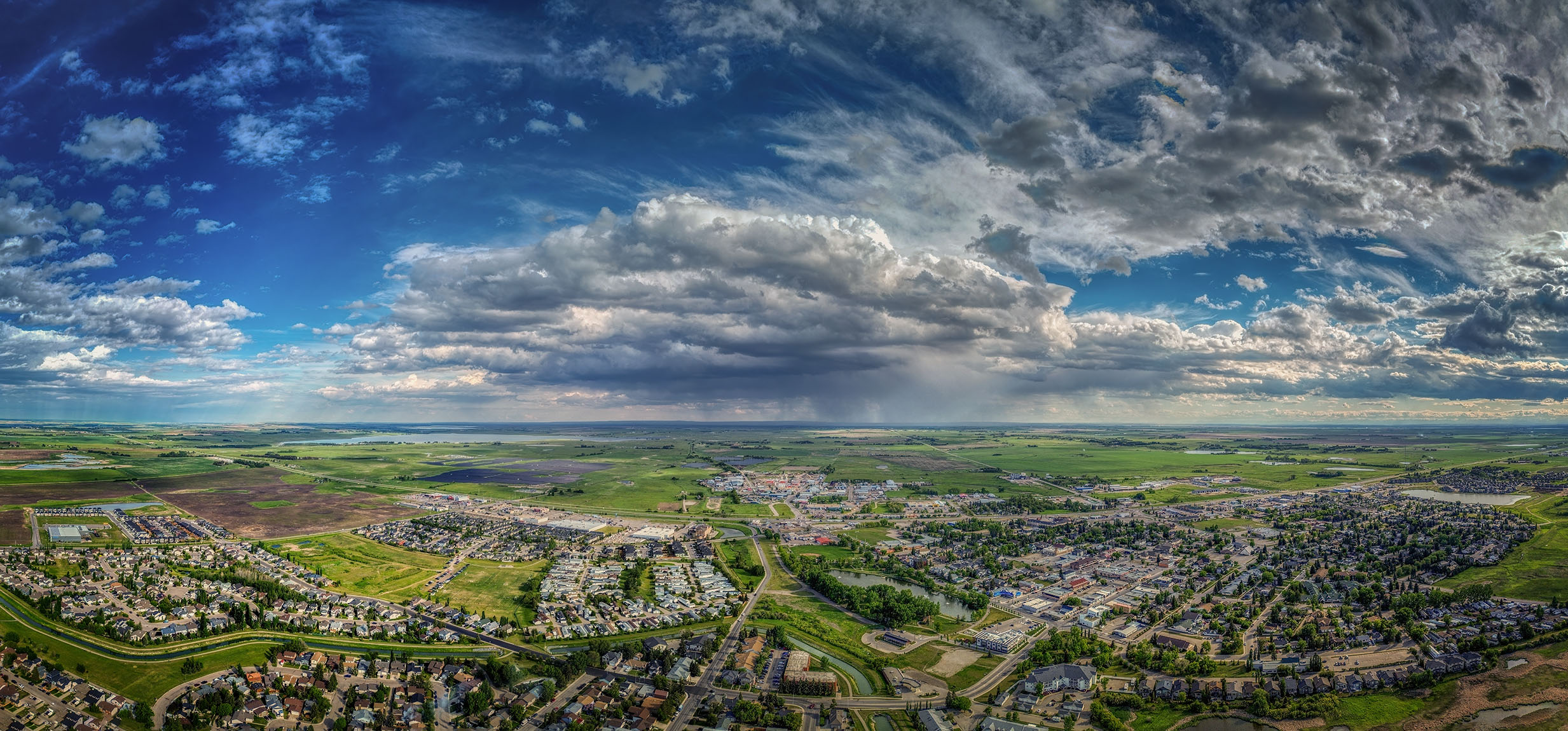 Localized showers, Strathmore, AB, 2024-06-10