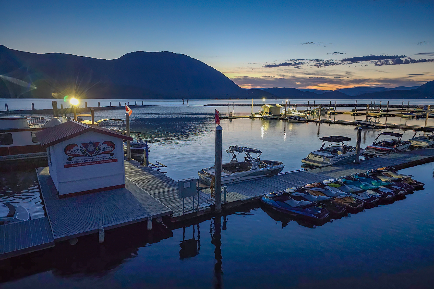 Jetski parking only, Salmon Arm Wharf, Salmon Arm, BC, 2024-07-13