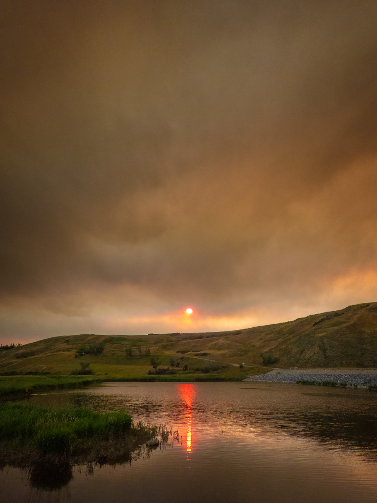 The darkest hour, Johnson's Island, Wyndham Carseland Provincial Park, AB, 2024-07-24