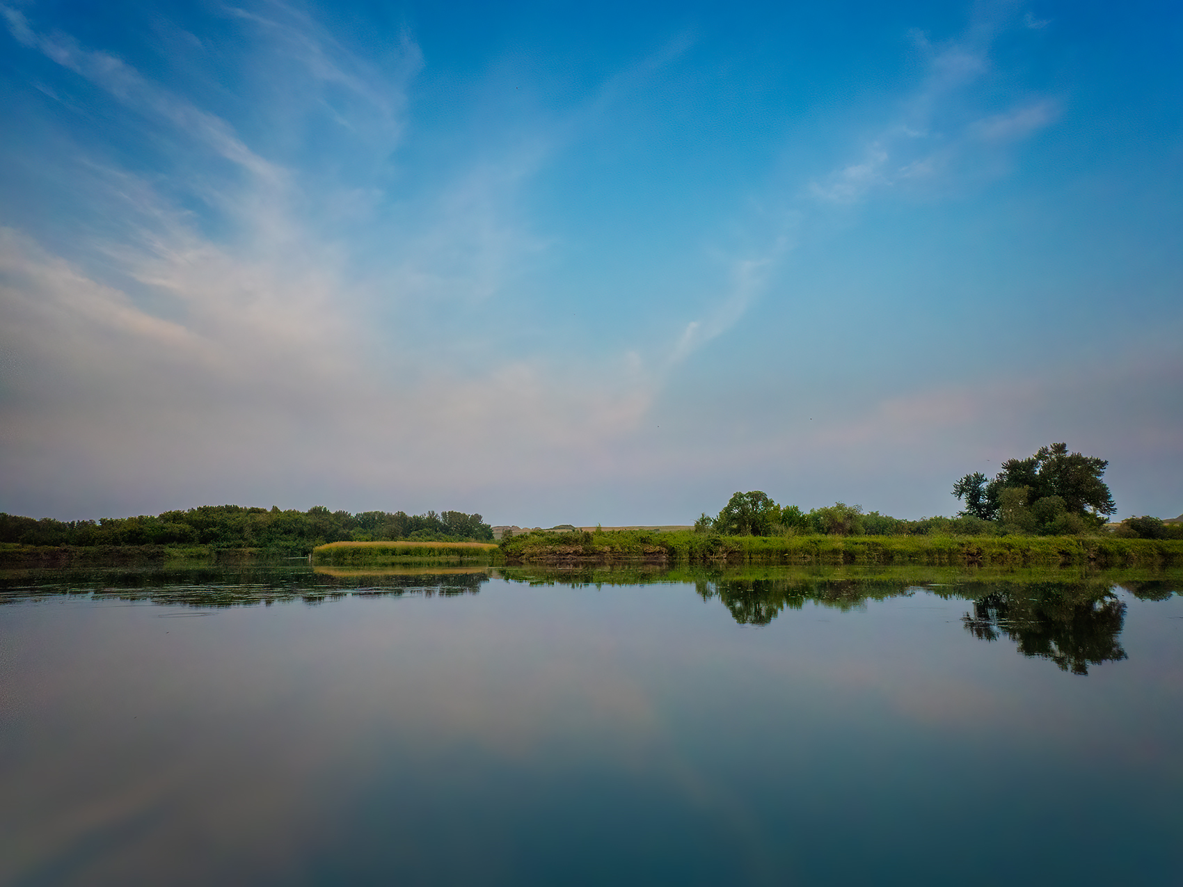 A calming moment, Johnson's Island, Wyndham Carseland Provincial Park, AB, 2024-07-27