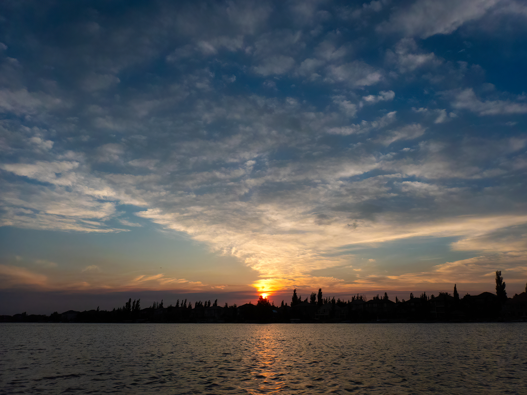 Like smoke from a fire, Chestermere Lake, Chestermere, AB, 2024-08-02